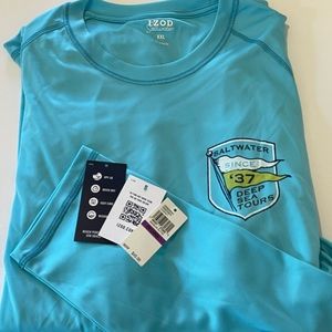 NWT Izod Saltwater UPF 50 L/S Sun Shirt XXL